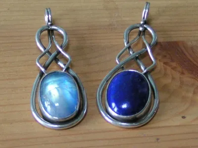 Lapis and Moonstone Pendant